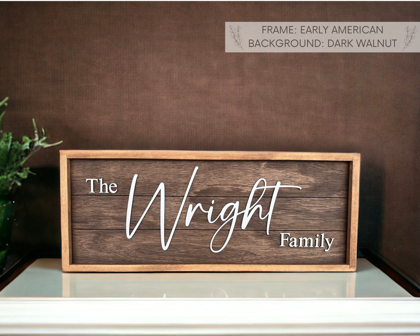 Custom Family Name Sign