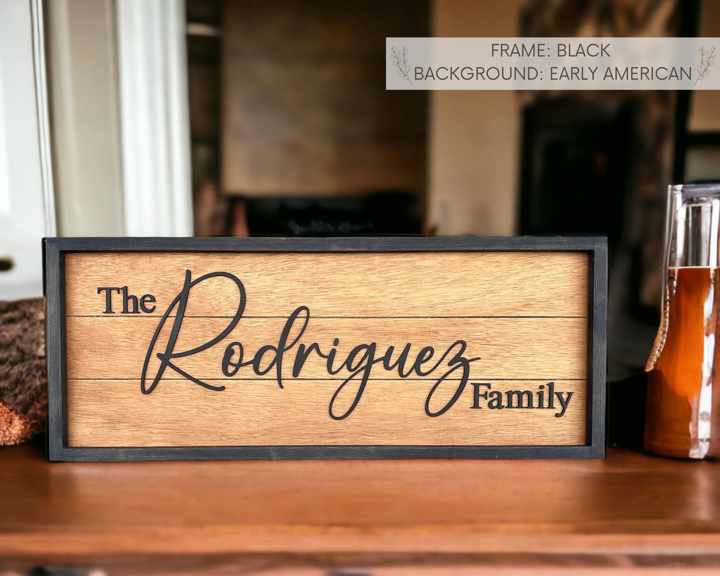 Custom Family Name Sign