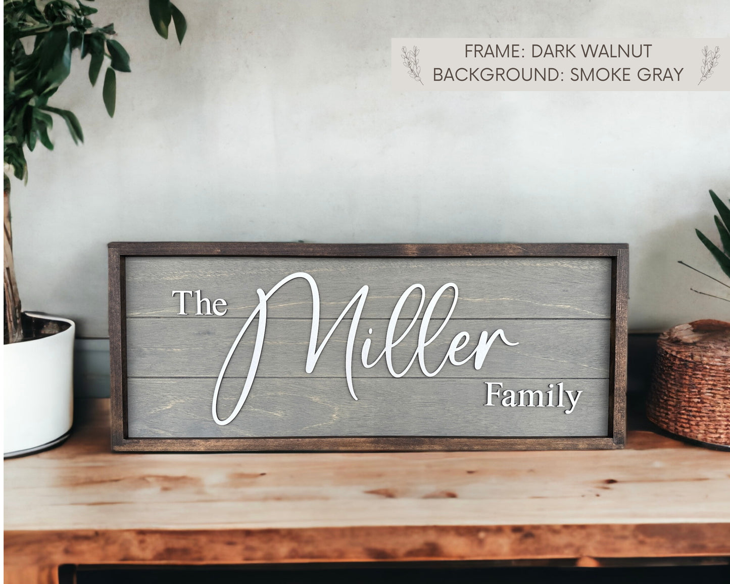 Custom Family Name Sign