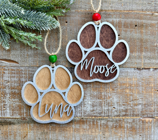 Paw Stocking Tag