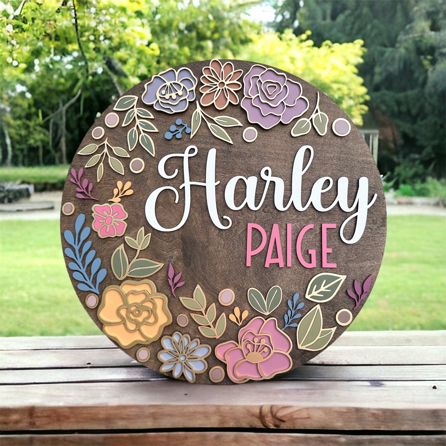 Floral Nursery Sign