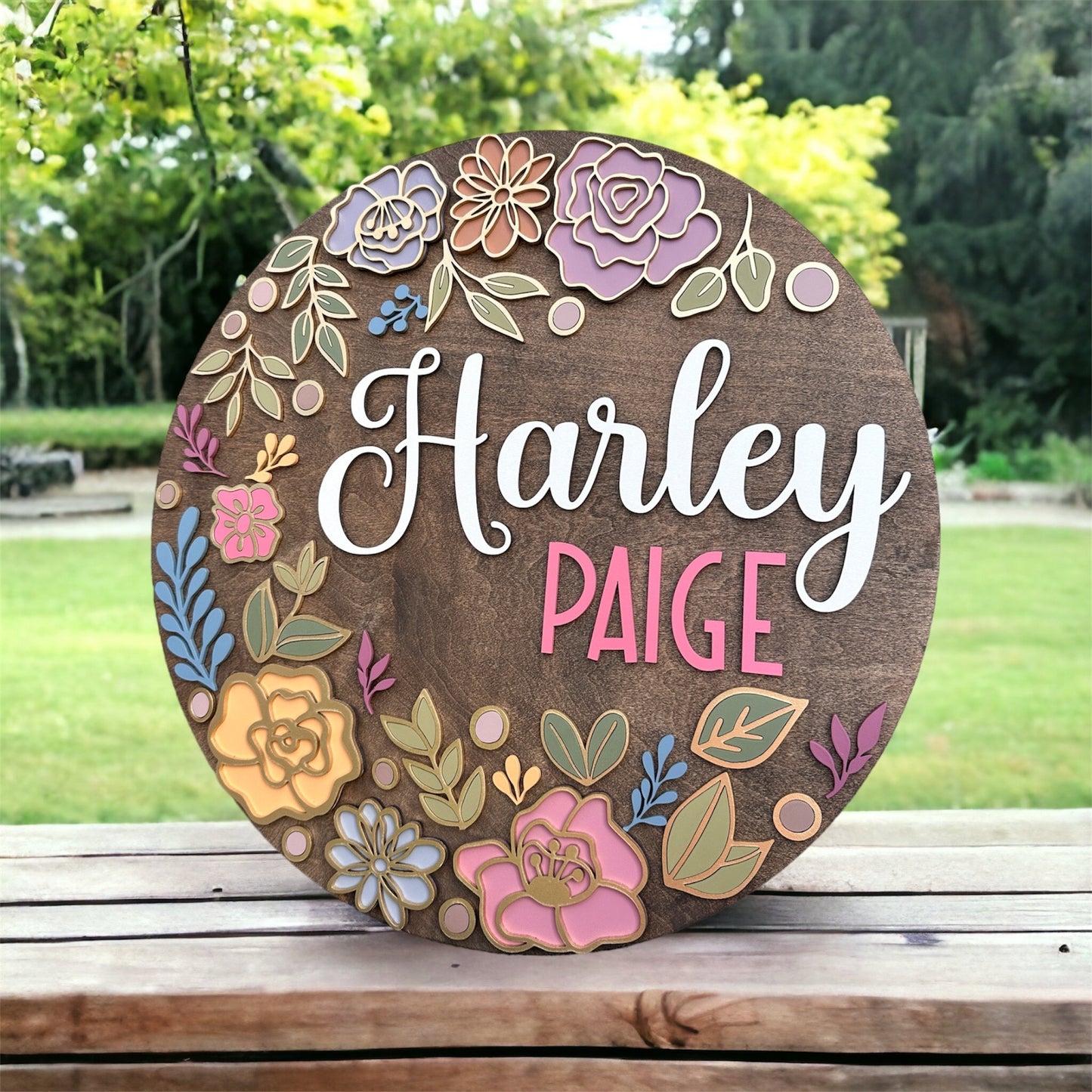 Floral Nursery Sign
