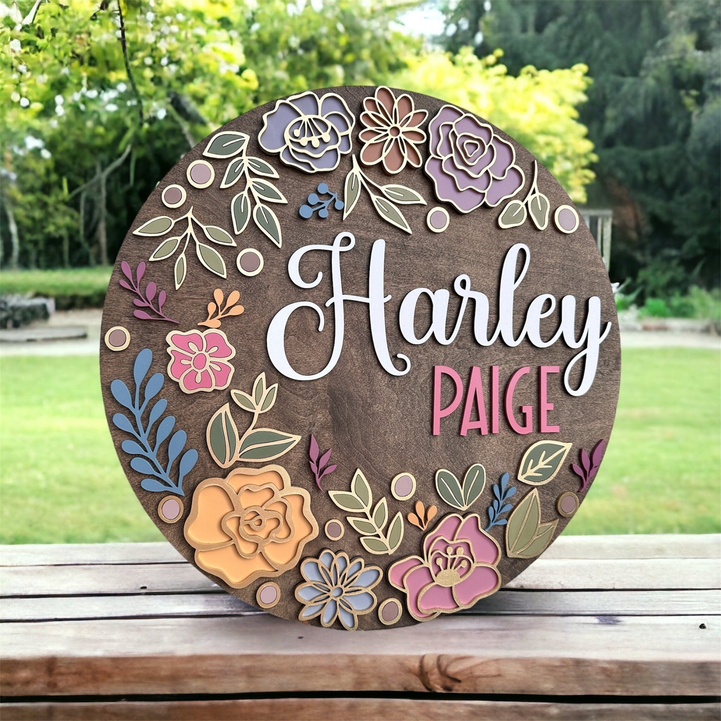 Floral Nursery Sign