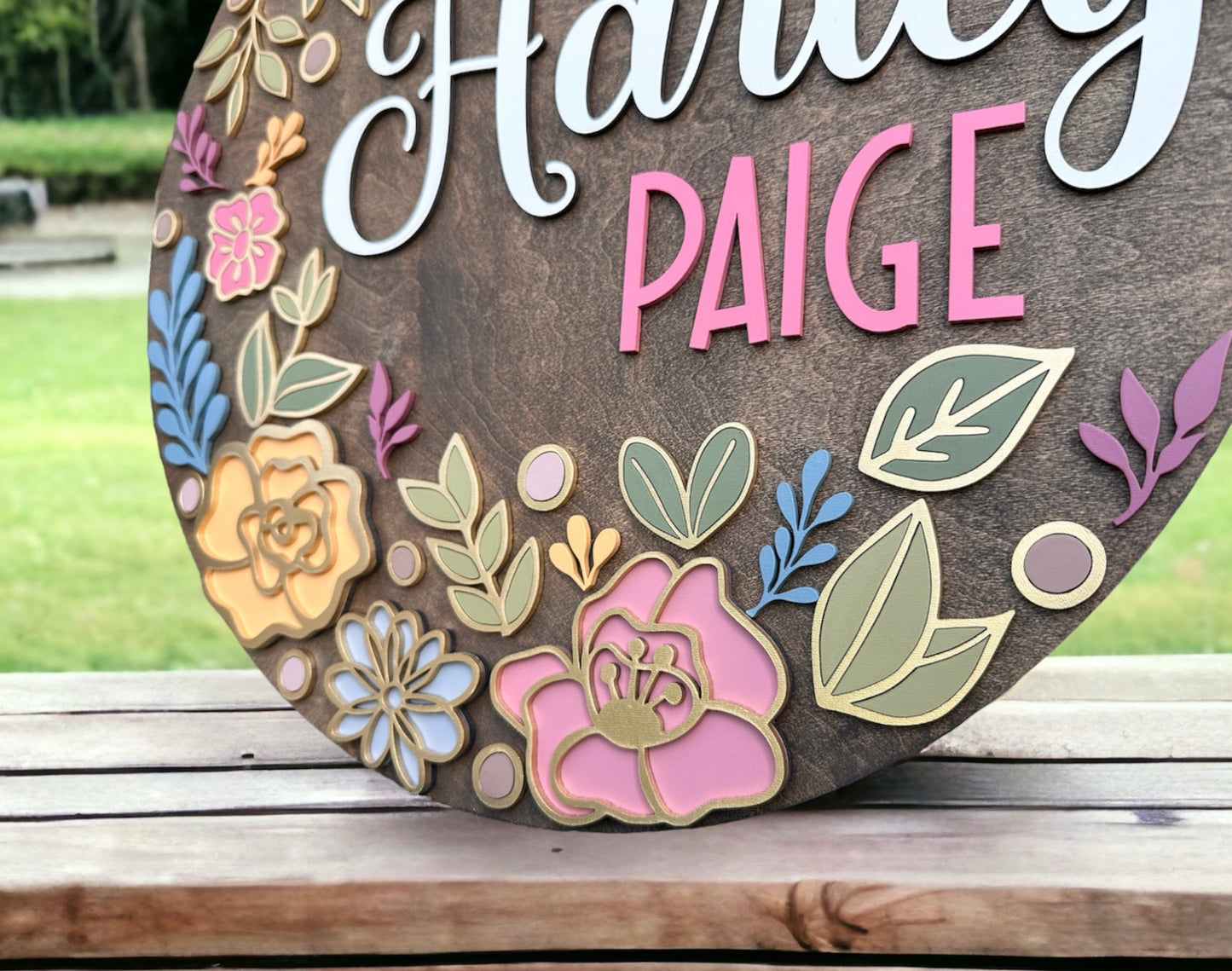 Floral Nursery Sign