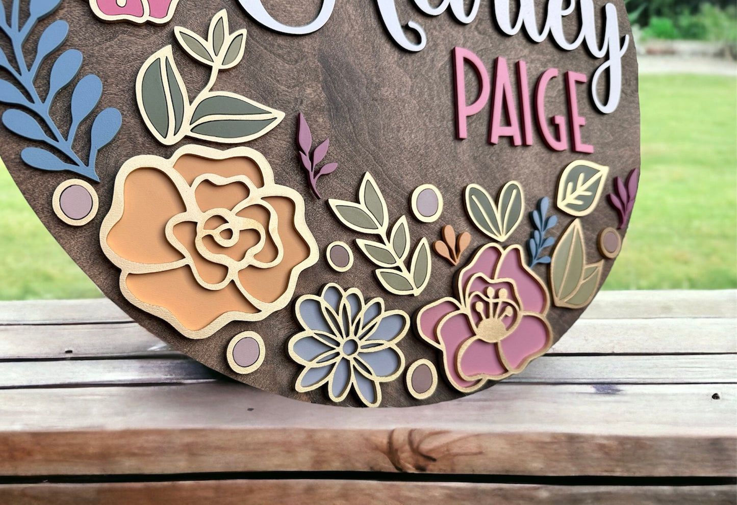 Floral Nursery Sign