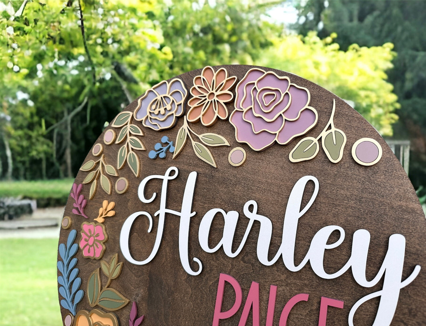 Floral Nursery Sign