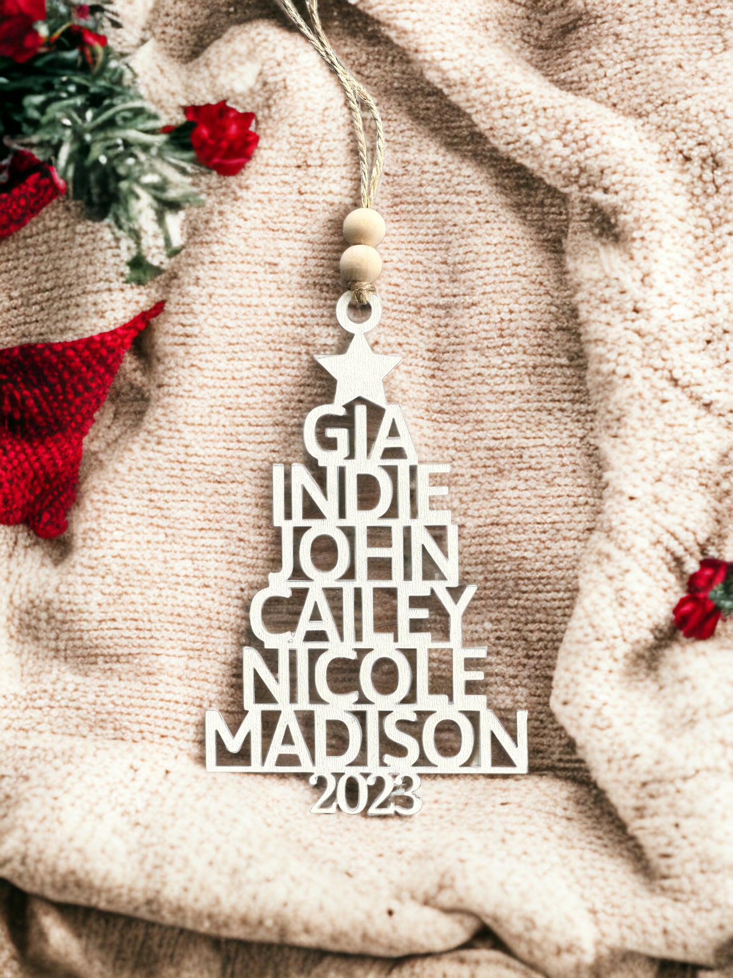 Custom Family Name Ornaments