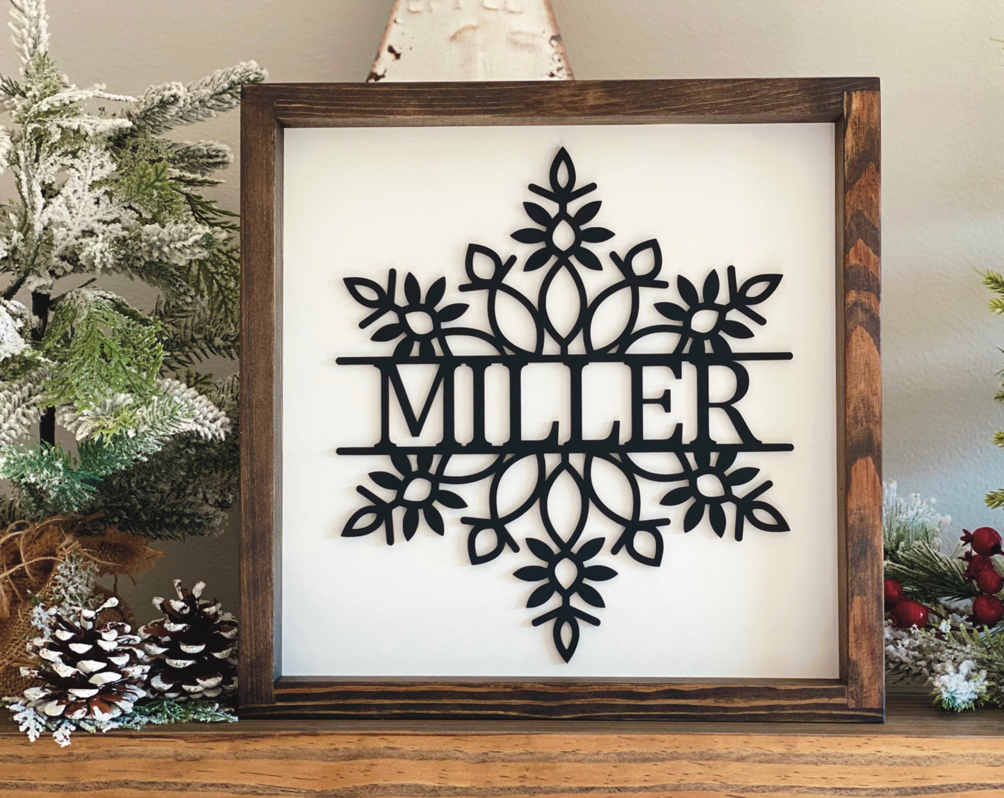 Snowflake Name Sign