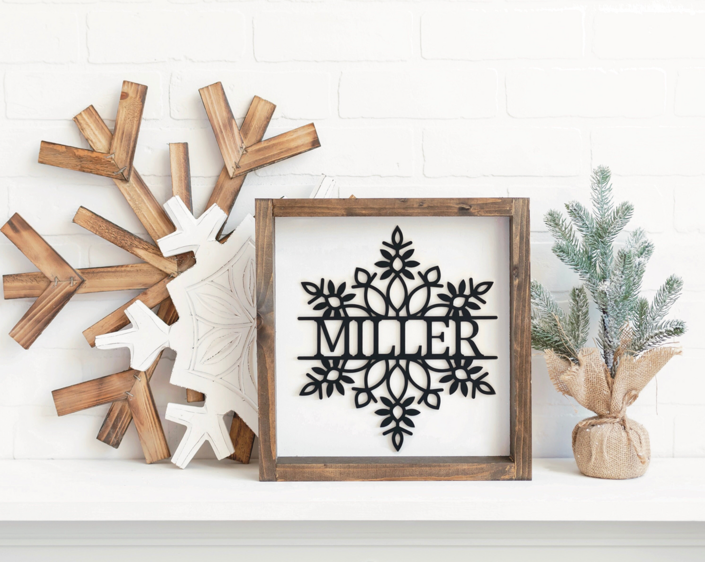 Snowflake Name Sign