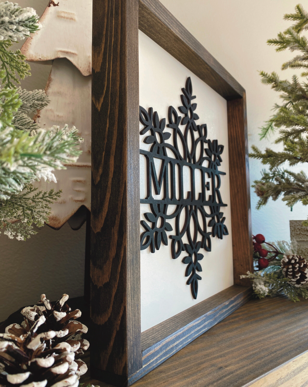 Snowflake Name Sign