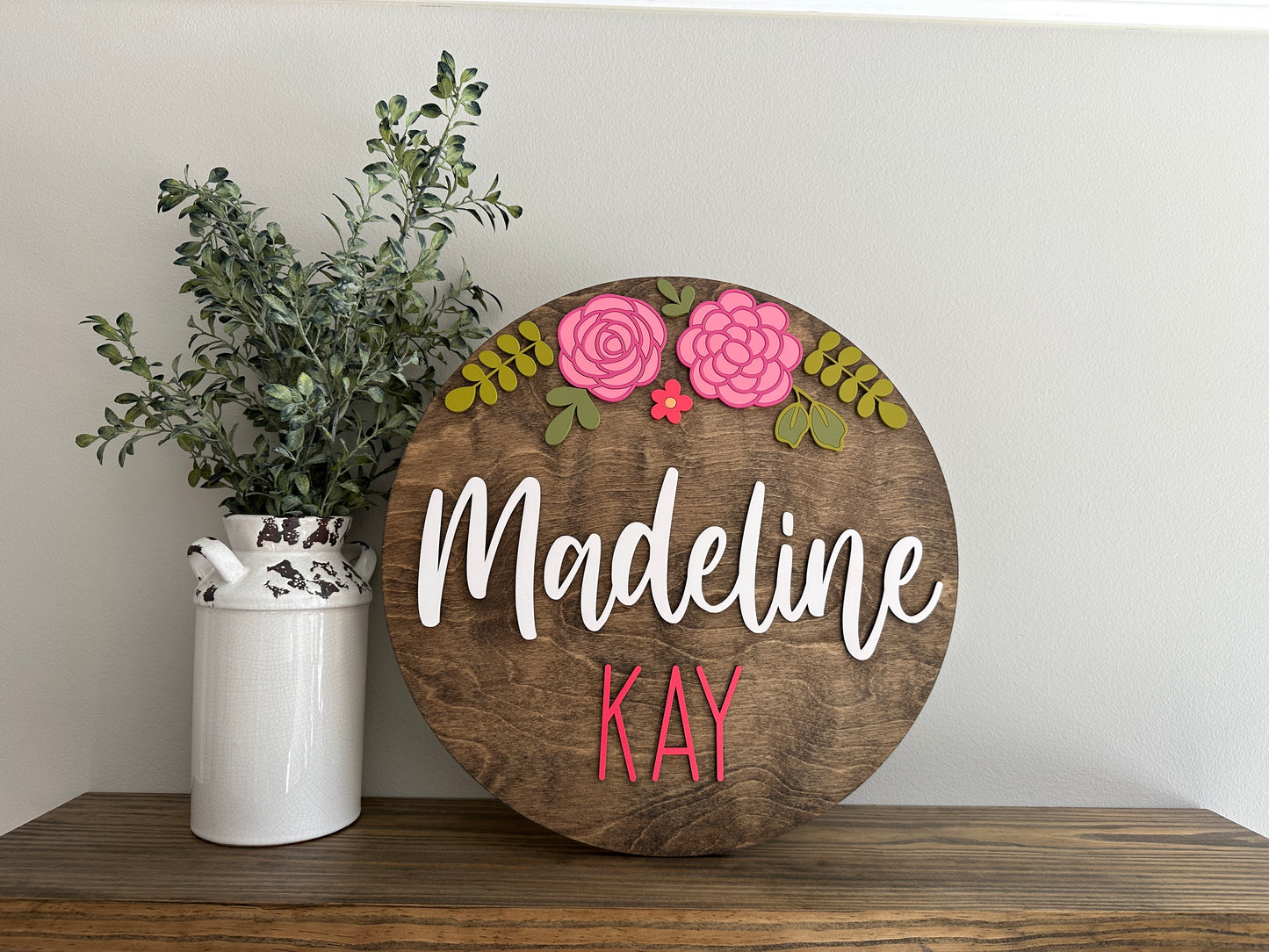 Floral Nursery Sign