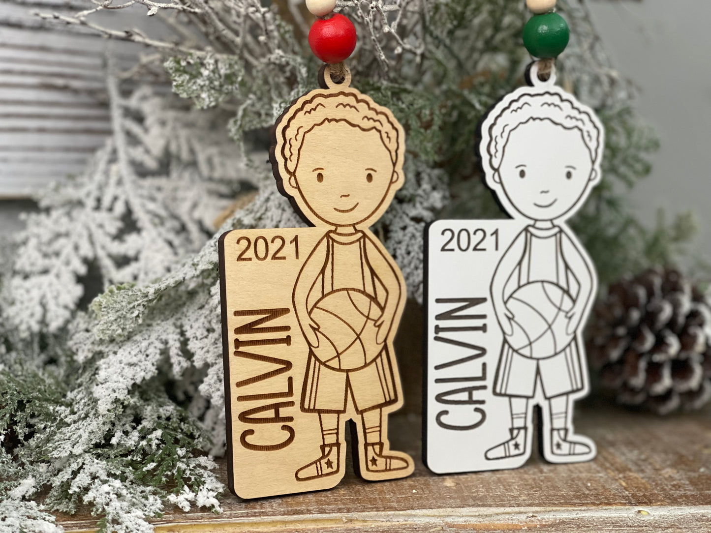 Basketball Boy Ornament