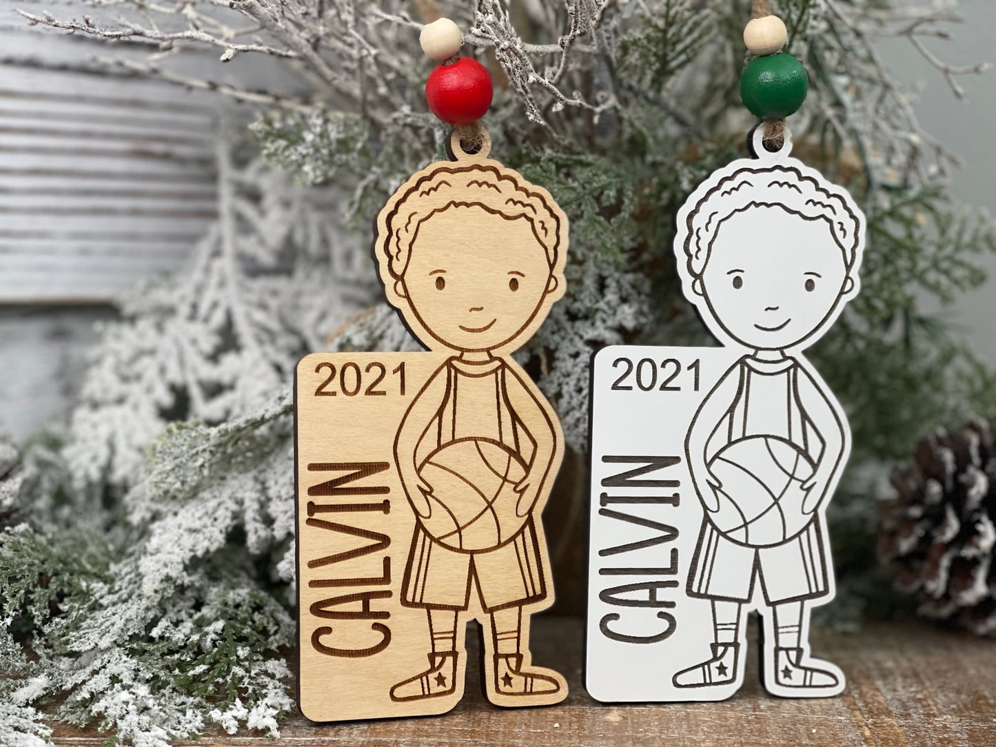 Basketball Boy Ornament