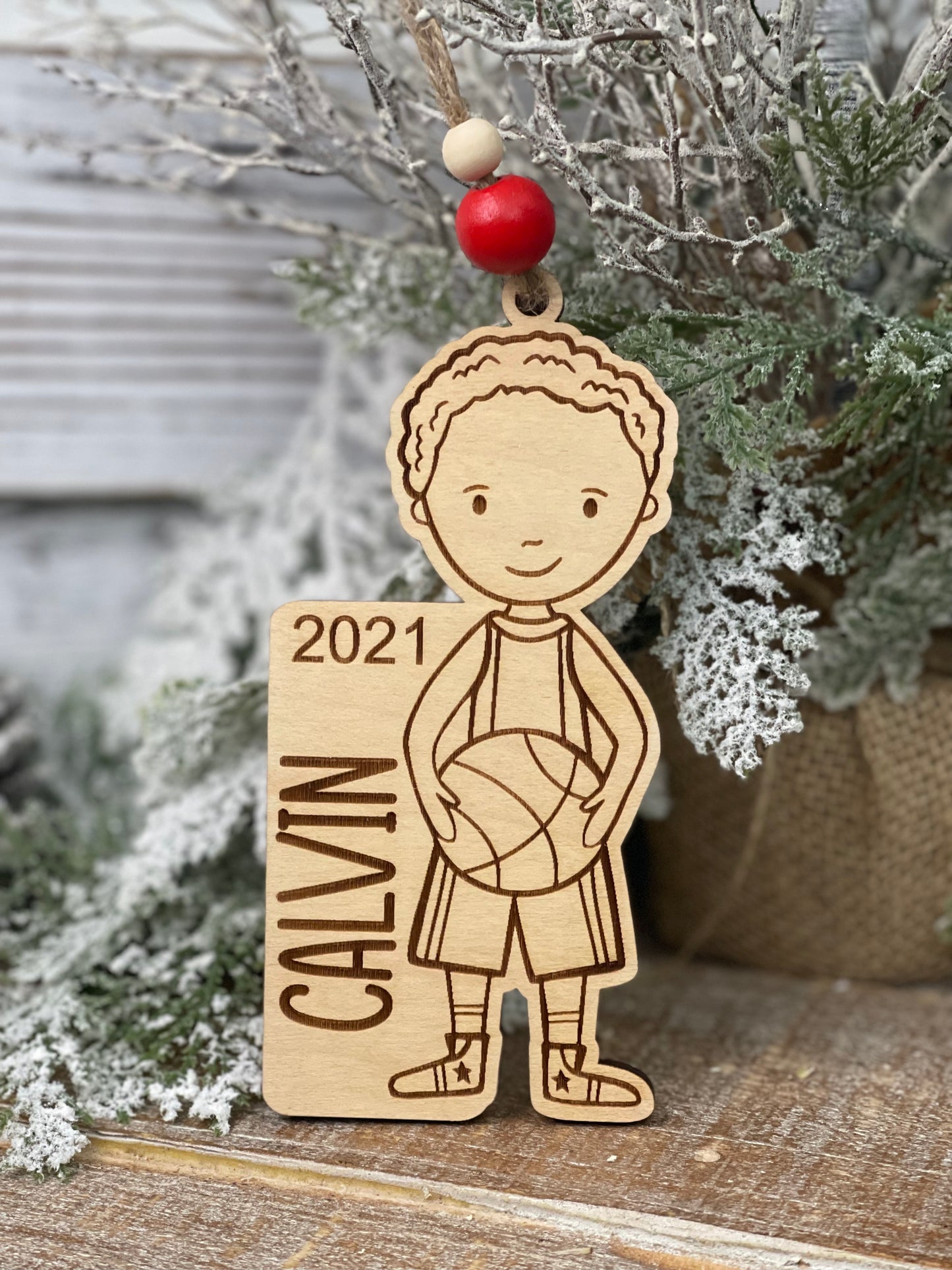 Basketball Boy Ornament