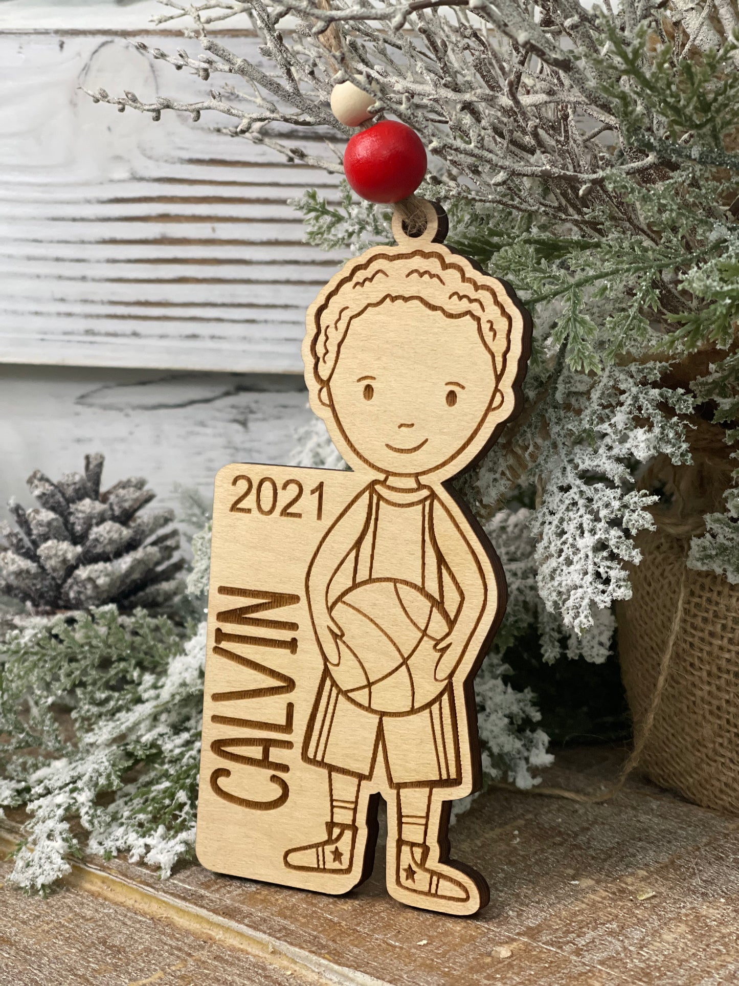Basketball Boy Ornament