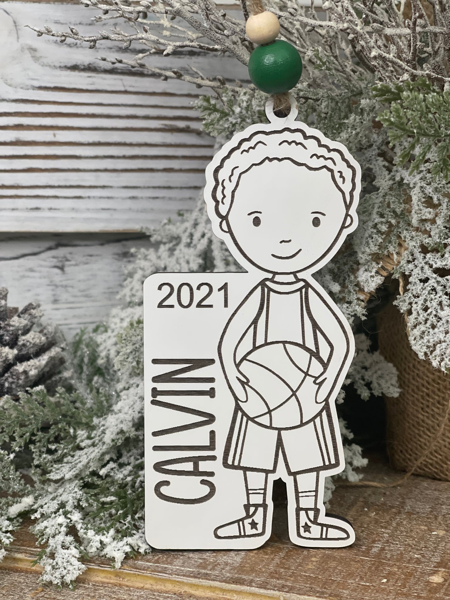 Basketball Boy Ornament