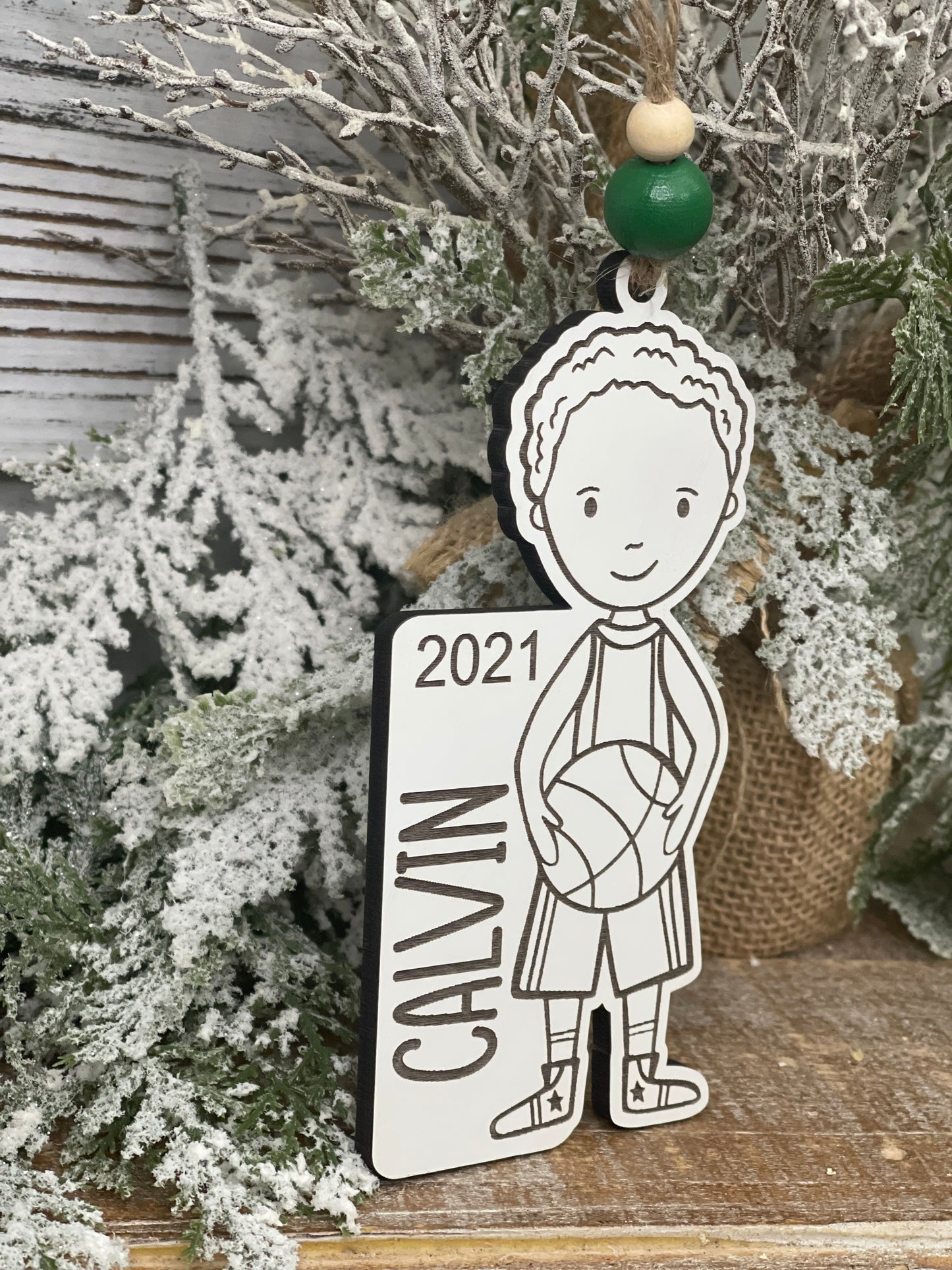 Basketball Boy Ornament