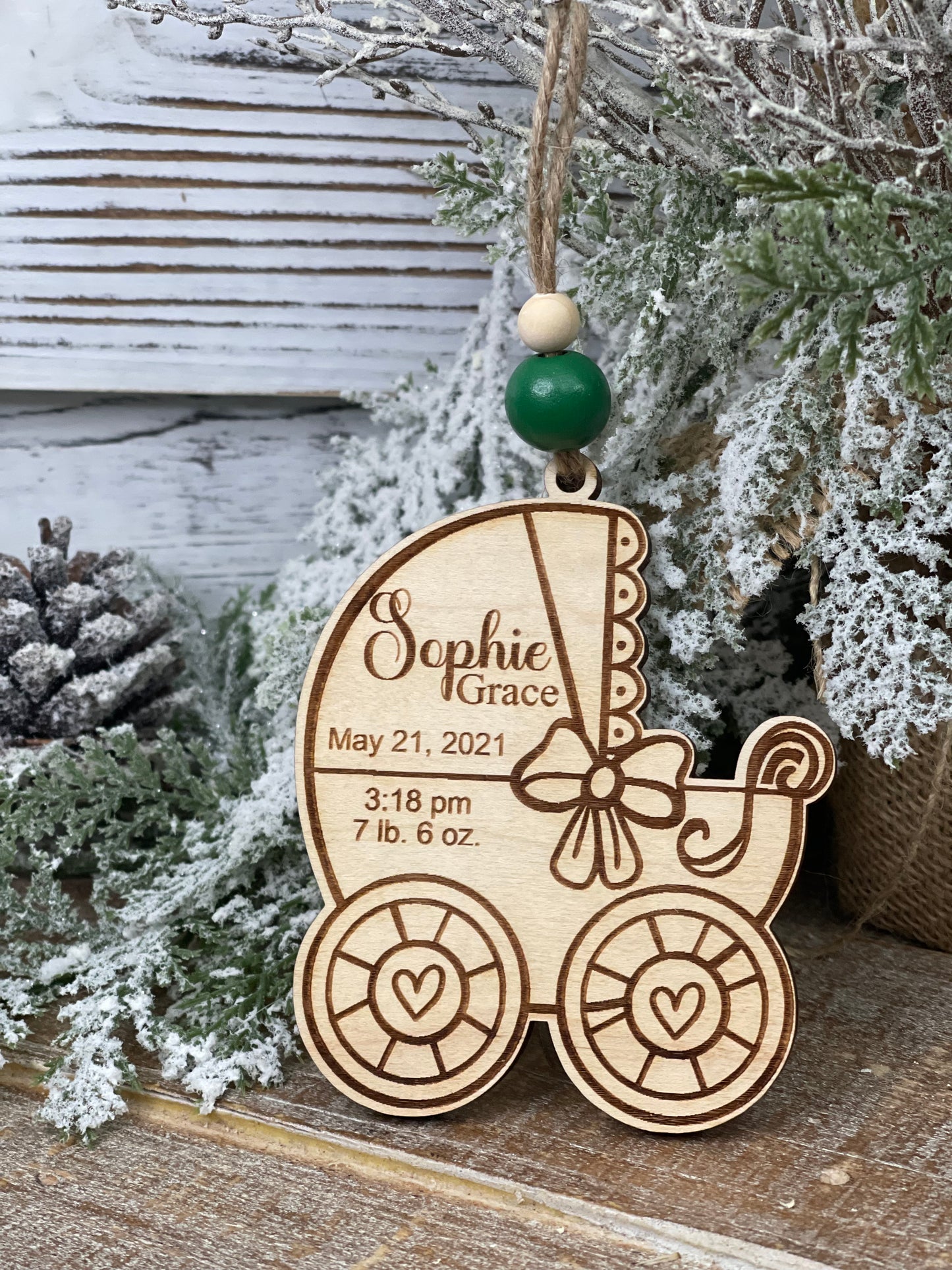Baby Carriage Ornament