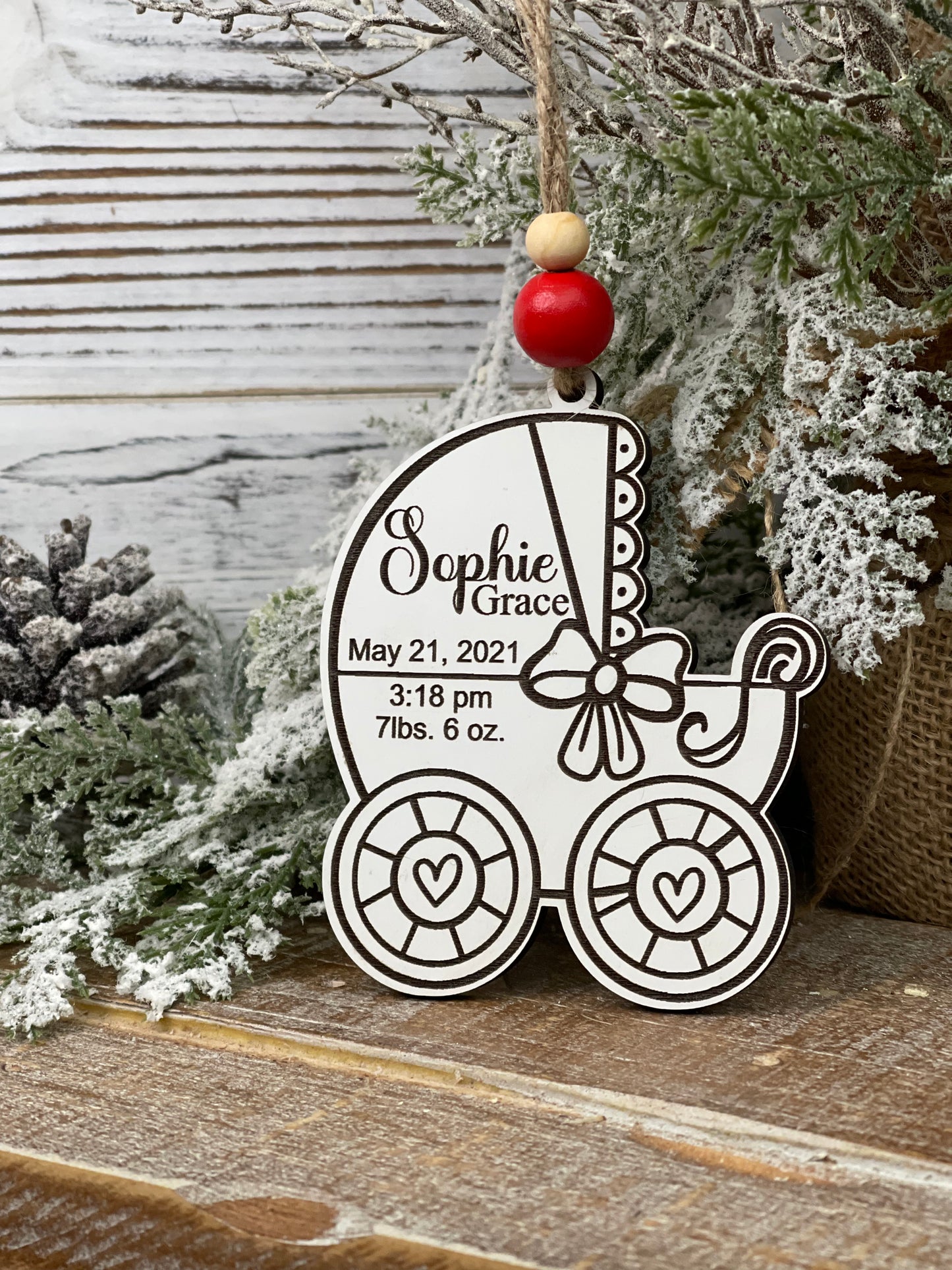 Baby Carriage Ornament