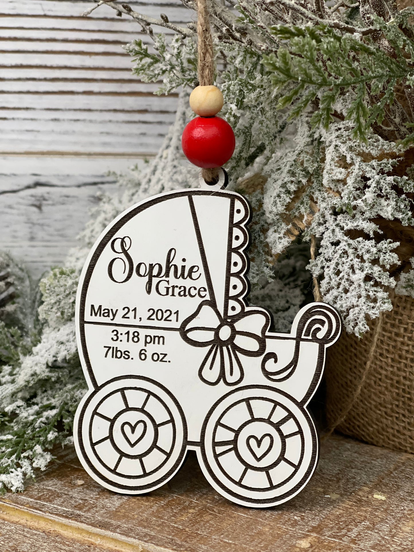 Baby Carriage Ornament
