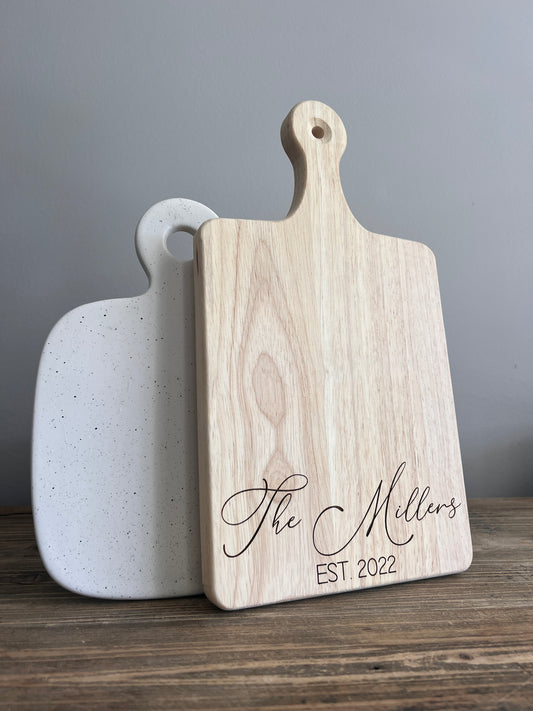 Custom Last Name Cutting Board