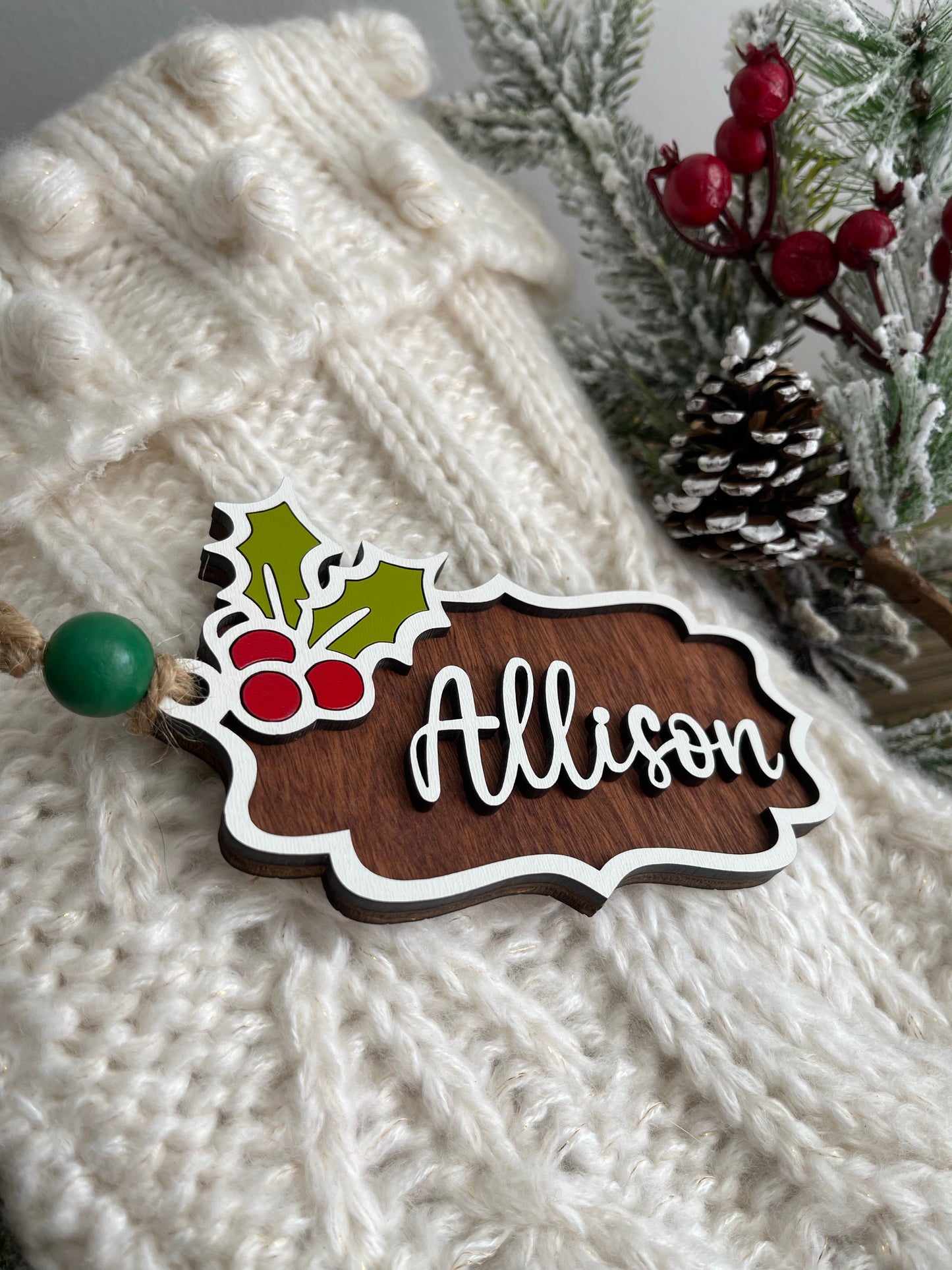 Berry Stocking Tag