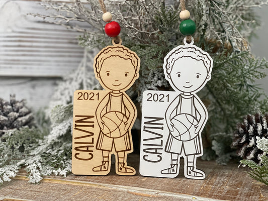 Basketball Boy Ornament