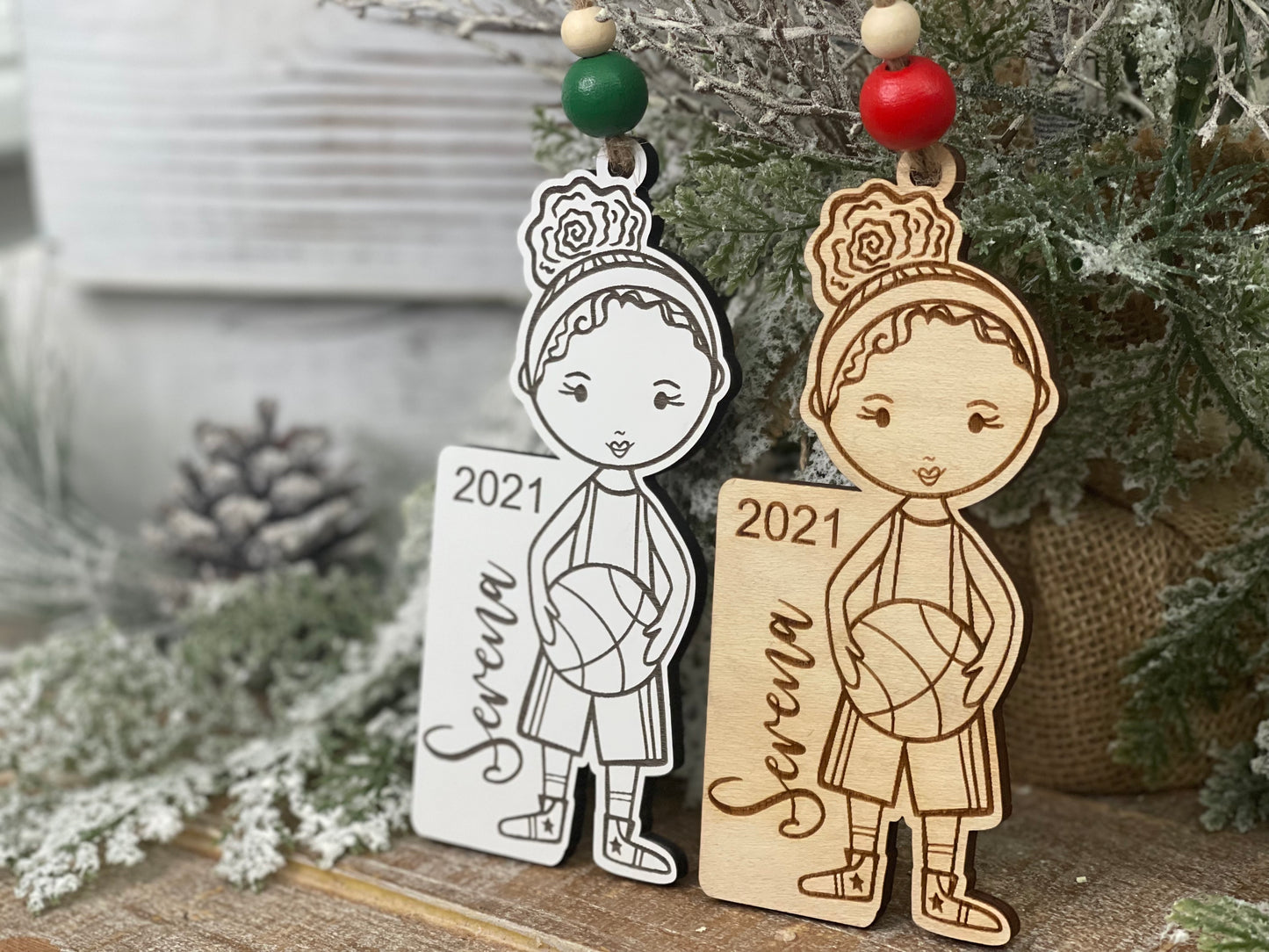 Basketball Girl Ornament