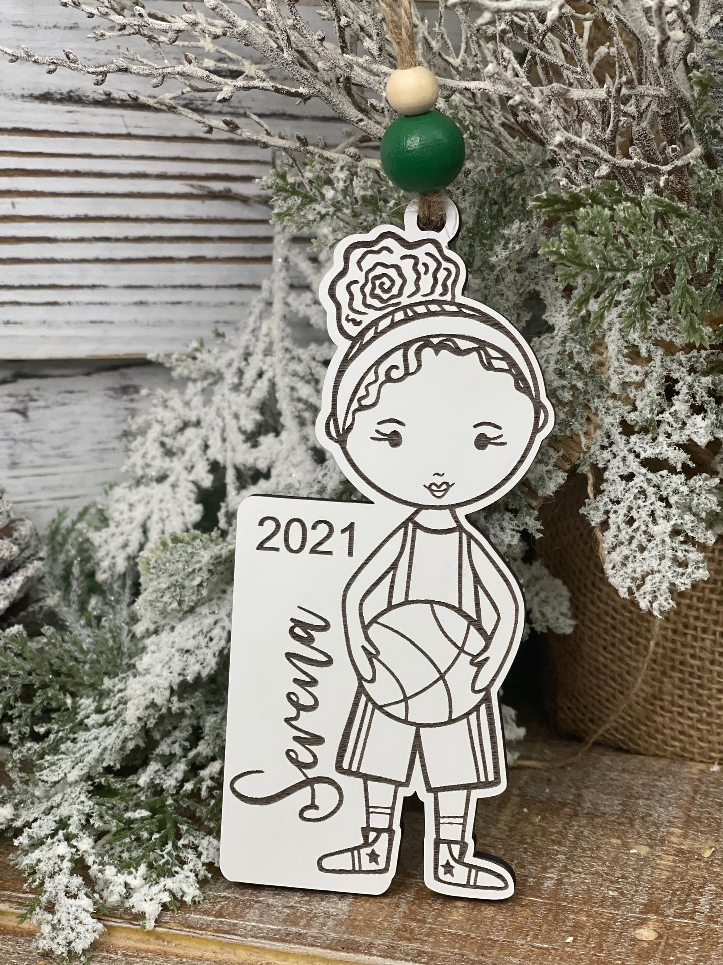 Basketball Girl Ornament