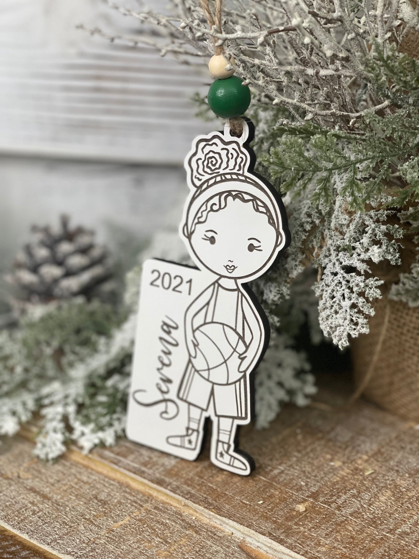 Basketball Girl Ornament