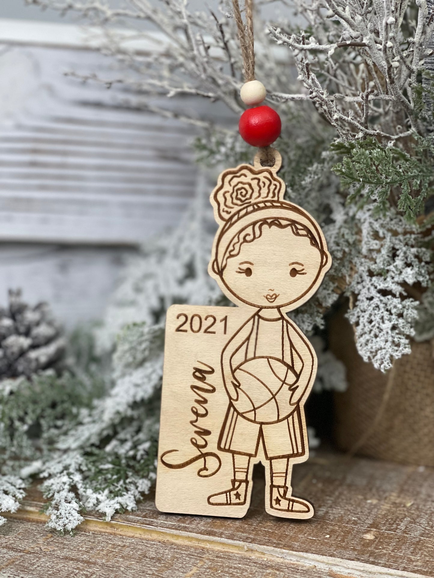 Basketball Girl Ornament