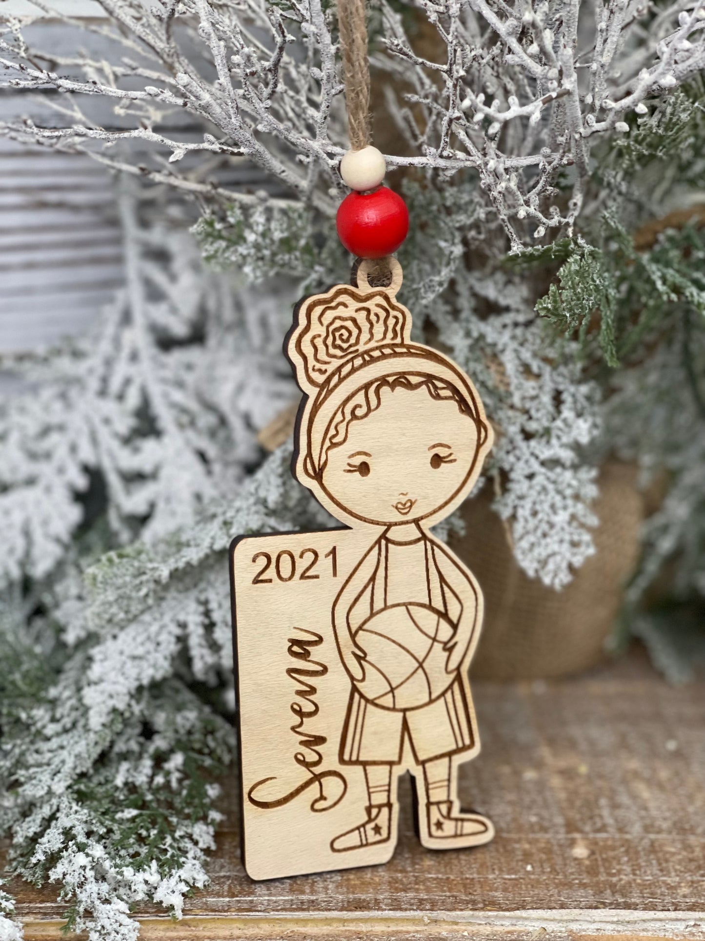 Basketball Girl Ornament