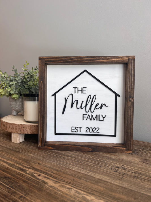 Family Home Sign